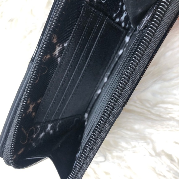 Jessica Simpson Black Wristlet Clutch Wallet NEW - Picture 6 of 8